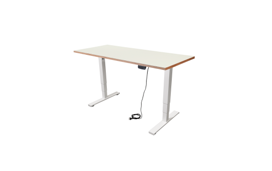 Schreibtisch imstande, Gestell business-w + Platte 120x60cm HPL Platinweiß Schreibtisch imstande, Gestell business-w + Platte 120x60cm HPL Platinweiß