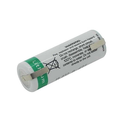 Saft Lithium LS17500 A 3,6V mit Lötfahnen U-Form Saft Lithium LS17500 A 3,6V mit Lötfahnen U-Form