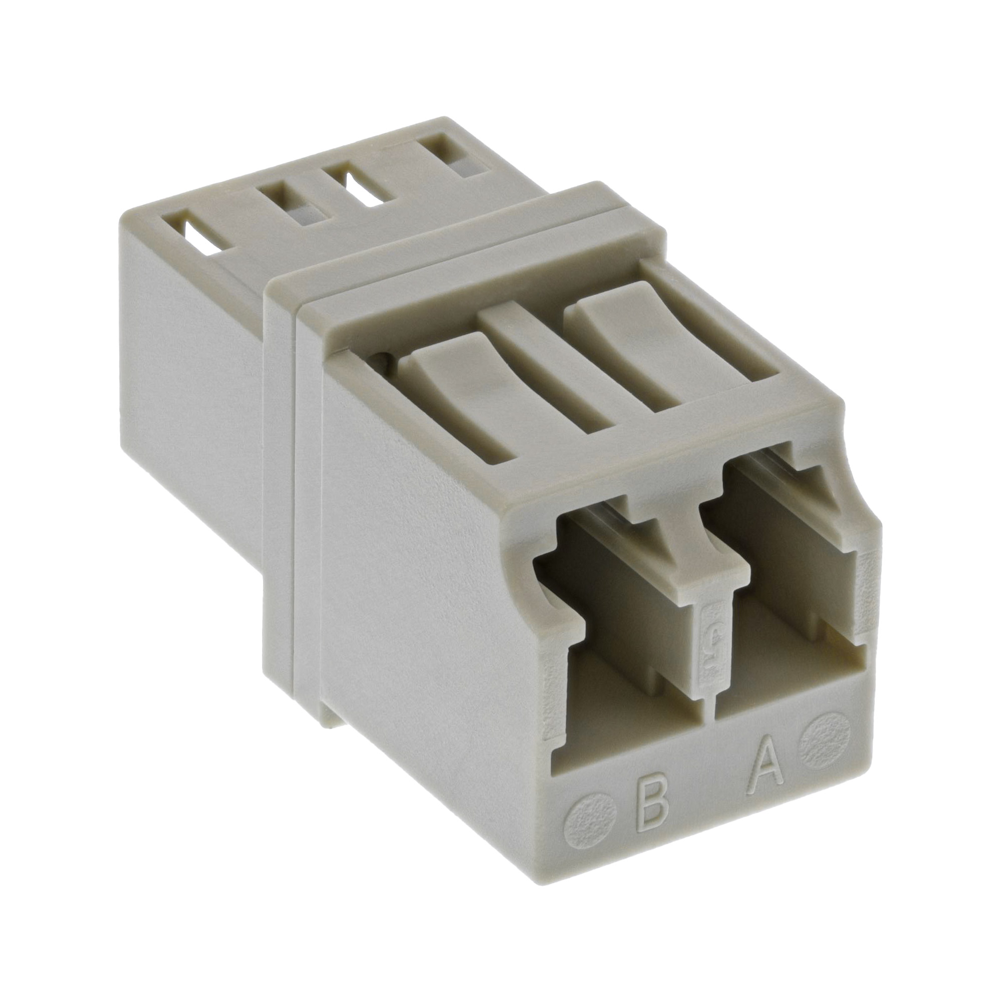 Inline® LWL Kupplung, Duplex LC/LC, multimode, beige, Keramik-Hülse