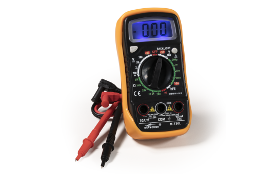Digitalmultimeter McPower ''M-730L'', DataHold-Funktion, Beleuchtung