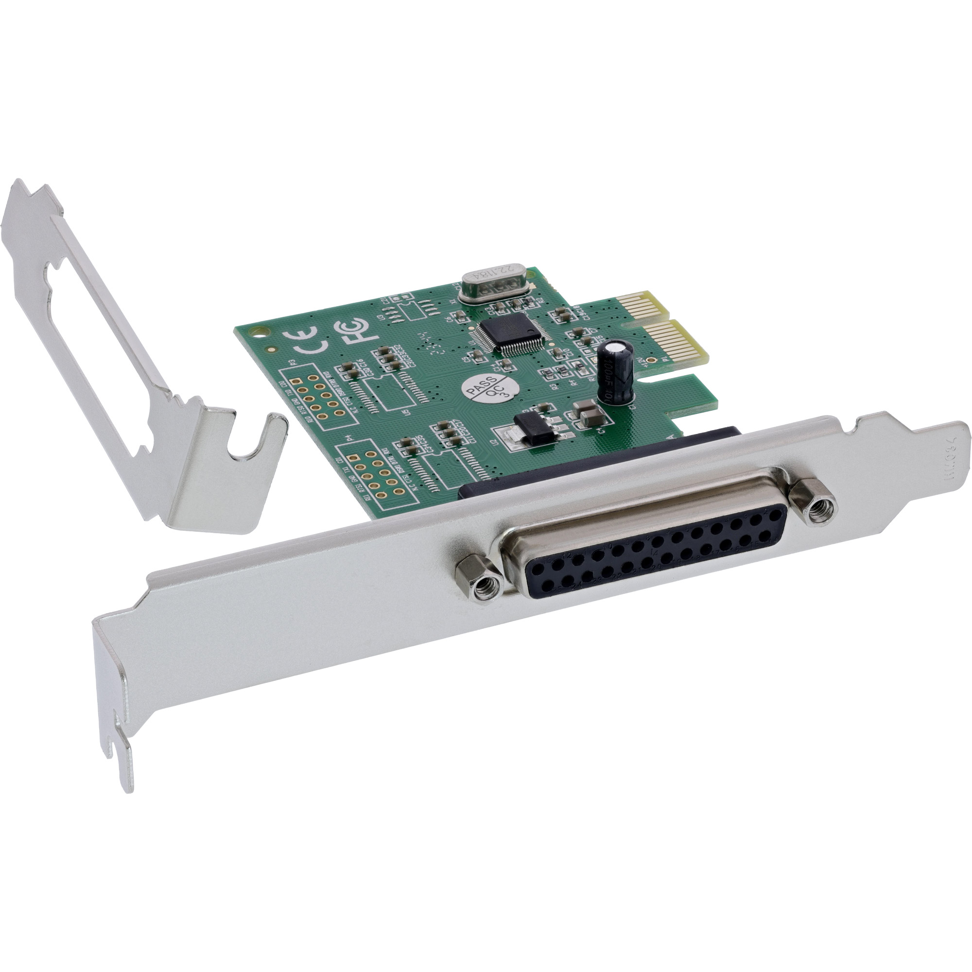 InLine® Schnittstellenkarte, 1x Parallel 25-pol, PCIe InLine® Schnittstellenkarte, 1x Parallel 25-pol, PCIe