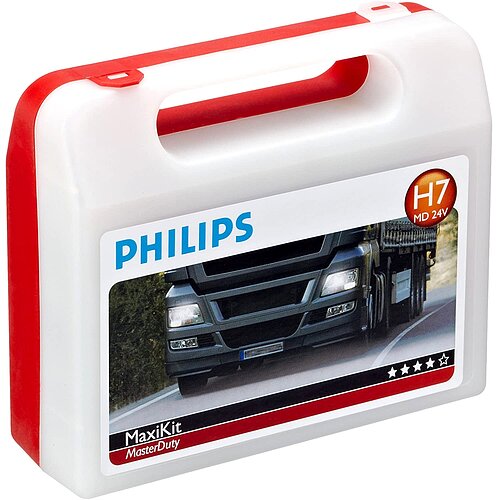 H7 24V 55W MasterDuty MaxiKit H7 Ersatzlampenbox Philips
