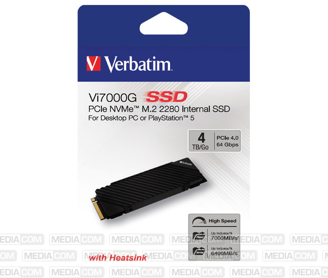 SSD 4TB, PCIe 4.0, M.2 2280, NVMe, Vi7000G SSD 4TB, PCIe 4.0, M.2 2280, NVMe, Vi7000G