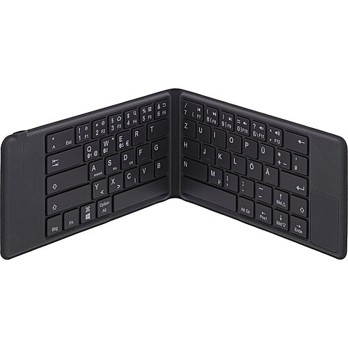 Inline® faltbare Bluetooth Tastatur "BT-Pocket", für bis zu 3 Bluetooth-geräte