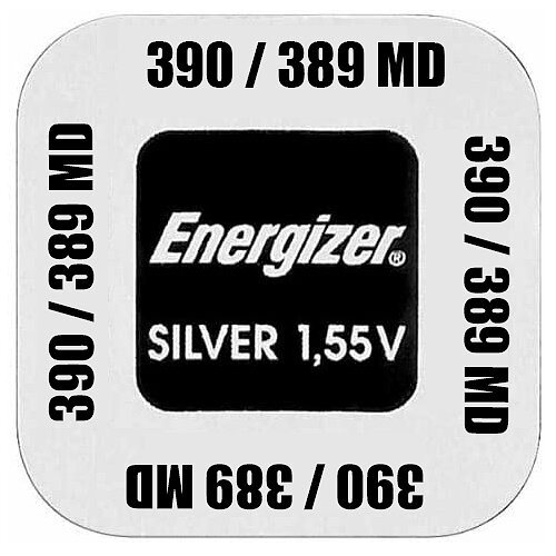 10x SR54 390 / 389 MulitDrain Silberoxid Batterie Energizer 1,55 V