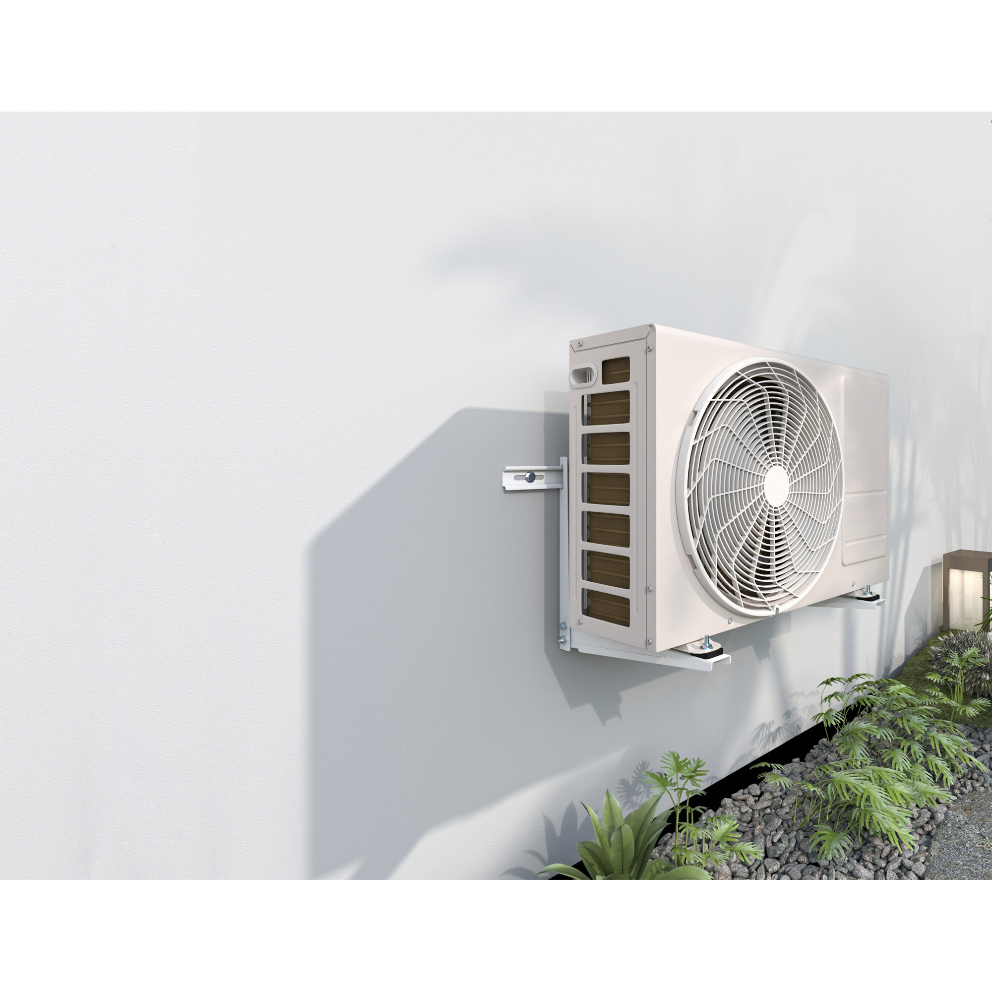 Inline® Halterung für Split Klimaanlage außengerät oder Wärempumpe, weiß