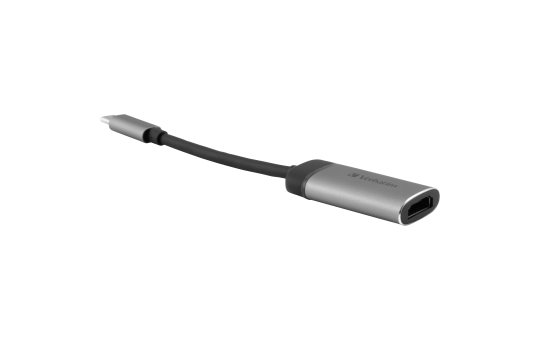Adapter USB-C auf HDMI 4K Verbatim, 10cm Kabel, Aluminiumgehäuse
