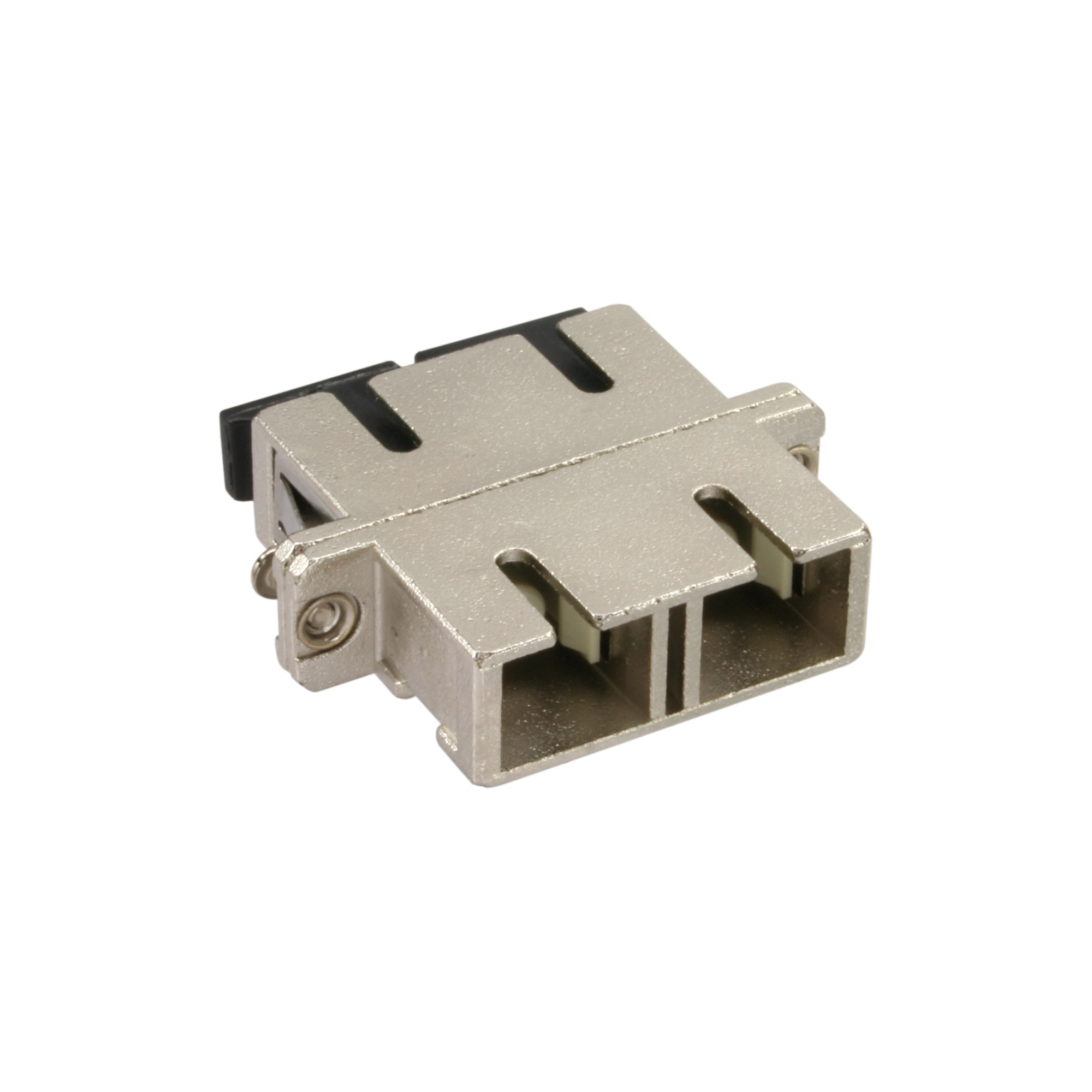 Inline® LWL Metall-Kupplung, Duplex SC/SC, multimode, Keramik-Hülse, zum Einbau