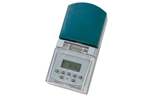 Digitale Zeitschaltuhr für den Außenbereich, IP44
