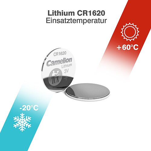 Camelion CR1620 Lithium Knopfzelle 3V - 1 Batterie