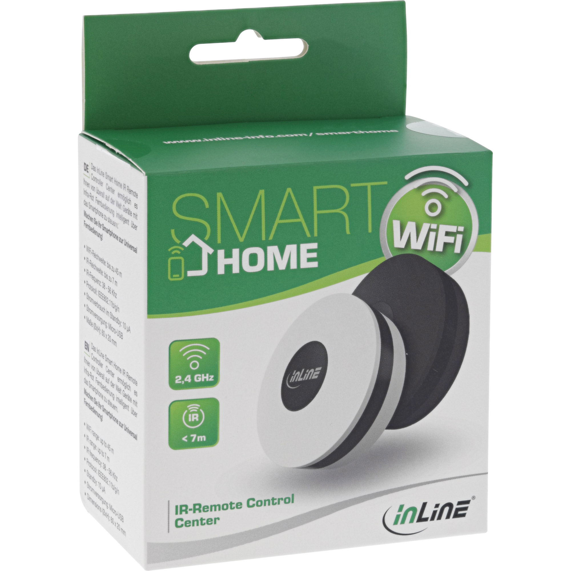 Inline® SmartHome IR Remote Control Center schwarz