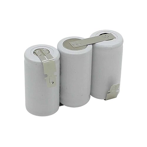 Notleuchtenakku NiCd 3,6V 1800mAh F1x3 Sub-C mit Faston-Anschluss Notleuchtenakku NiCd 3,6V 1800mAh F1x3 Sub-C mit Faston-Anschluss