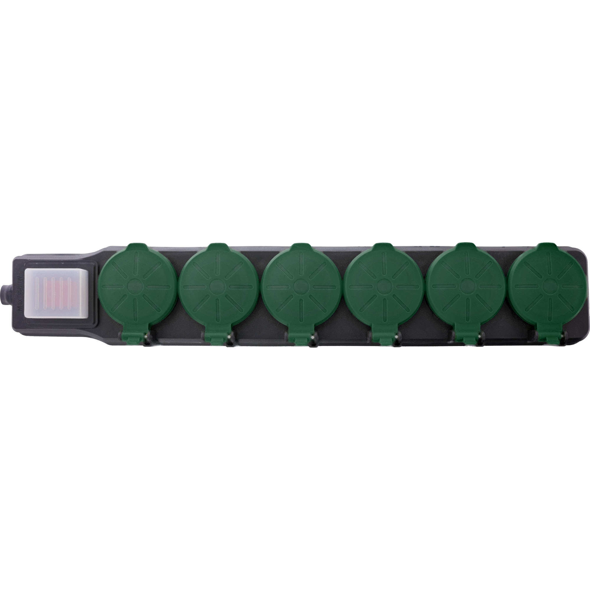 InLine® Outdoor-Steckdosenleiste, 6-fach Schutzkontakt, IP44, mit Schalter, 10m