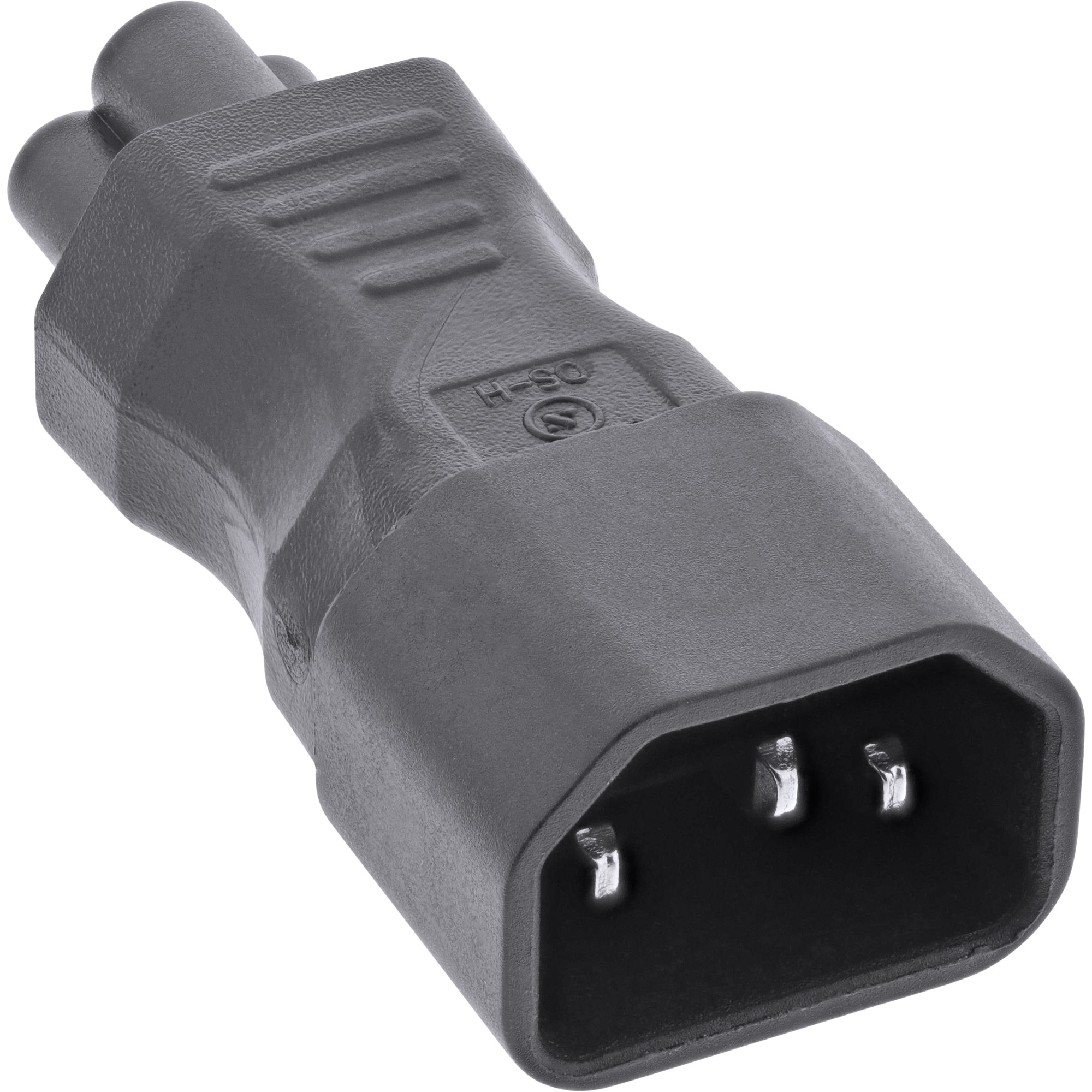 Inline® Netzadapter IEC 60320 C14 / C5, 3pol. Kaltgeräte / Notebook