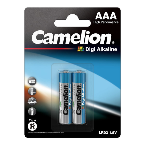 2x Camelion Digi AAA Micro LR03 Alkaline Batterie 2x Camelion Digi AAA Micro LR03 Alkaline Batterie
