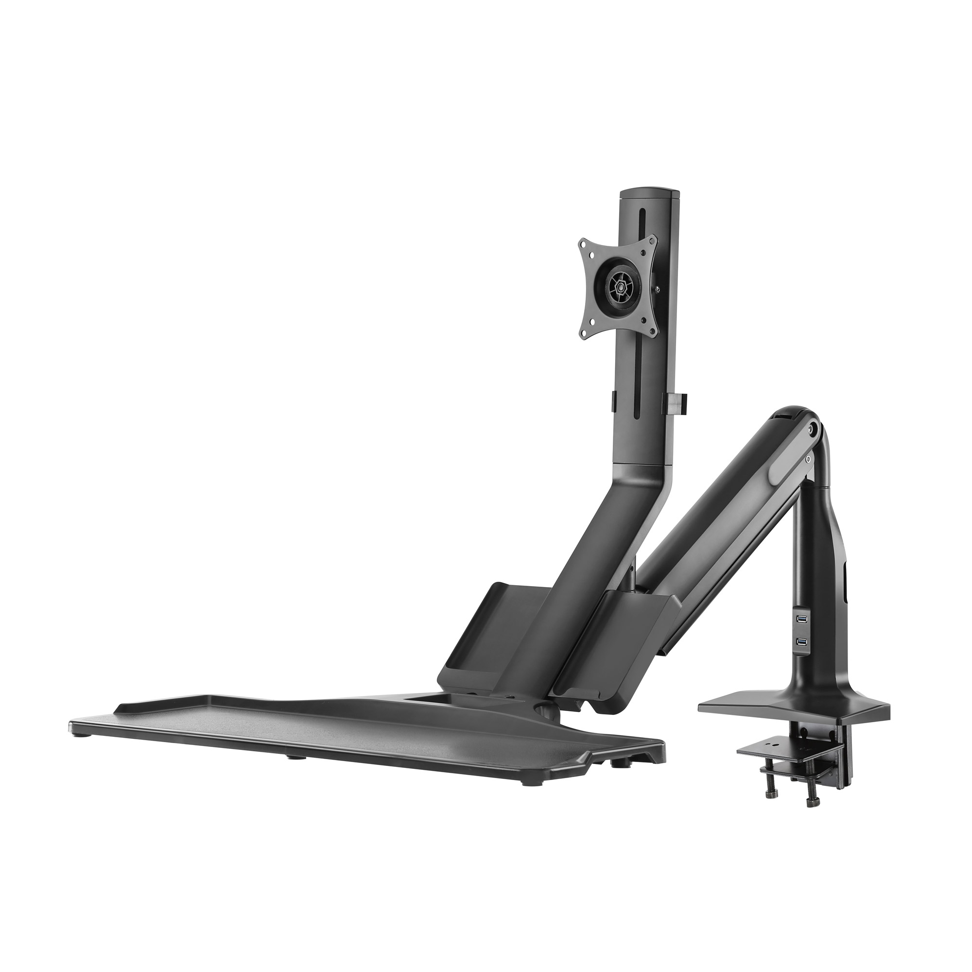 Inline® Workstation-Tischhalterung mit Lifter, beweglich, bis 81cm (32") / 9kg
