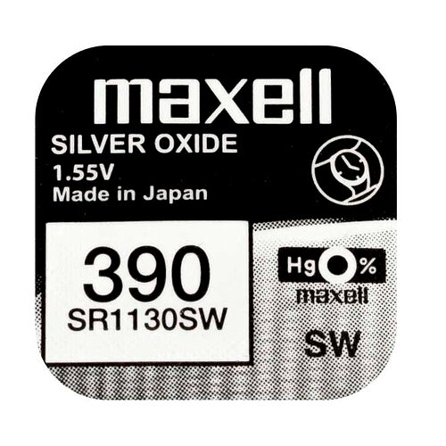 1x SR1130SW SR54 390 Silberoxid Batterie Maxell 1,55 V