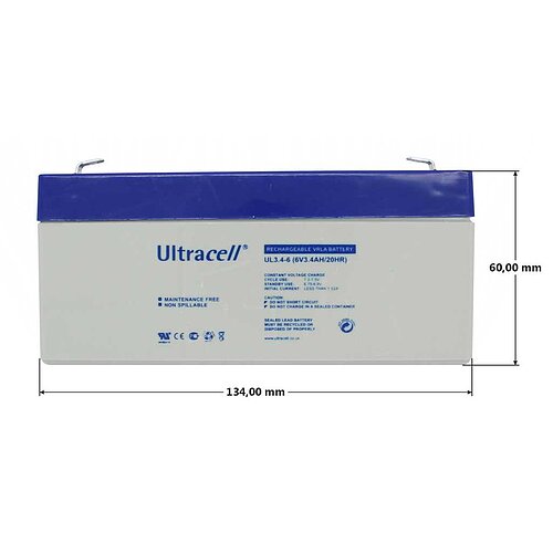 Ultracell UL3.4-6 6V 3,4Ah