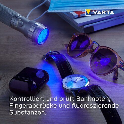 Varta UV Light Taschenlampe 15638 - inkl. Batterie