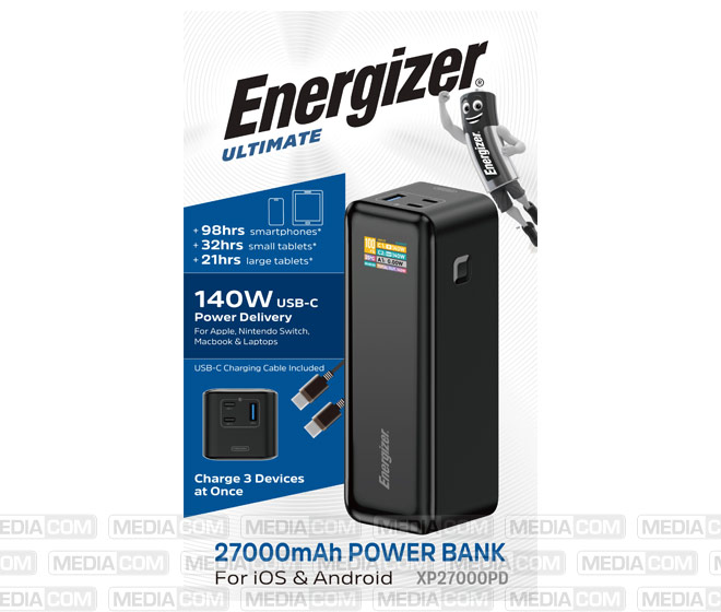 Akku Powerbank, 27.000mAh, XP27000PD, schwarz Akku Powerbank, 27.000mAh, XP27000PD, schwarz