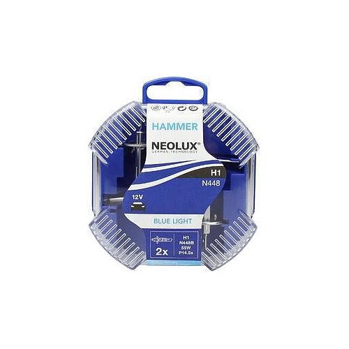 NEOLUX H1 - P14,5s 12V 55W Blue Light - 2er Paket