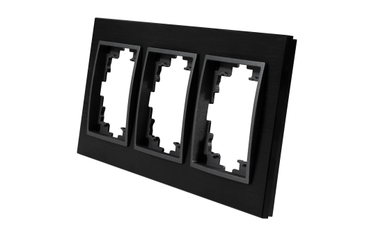 Rahmen McPower ''Flair'', 3-fach, schwarzes Aluminium