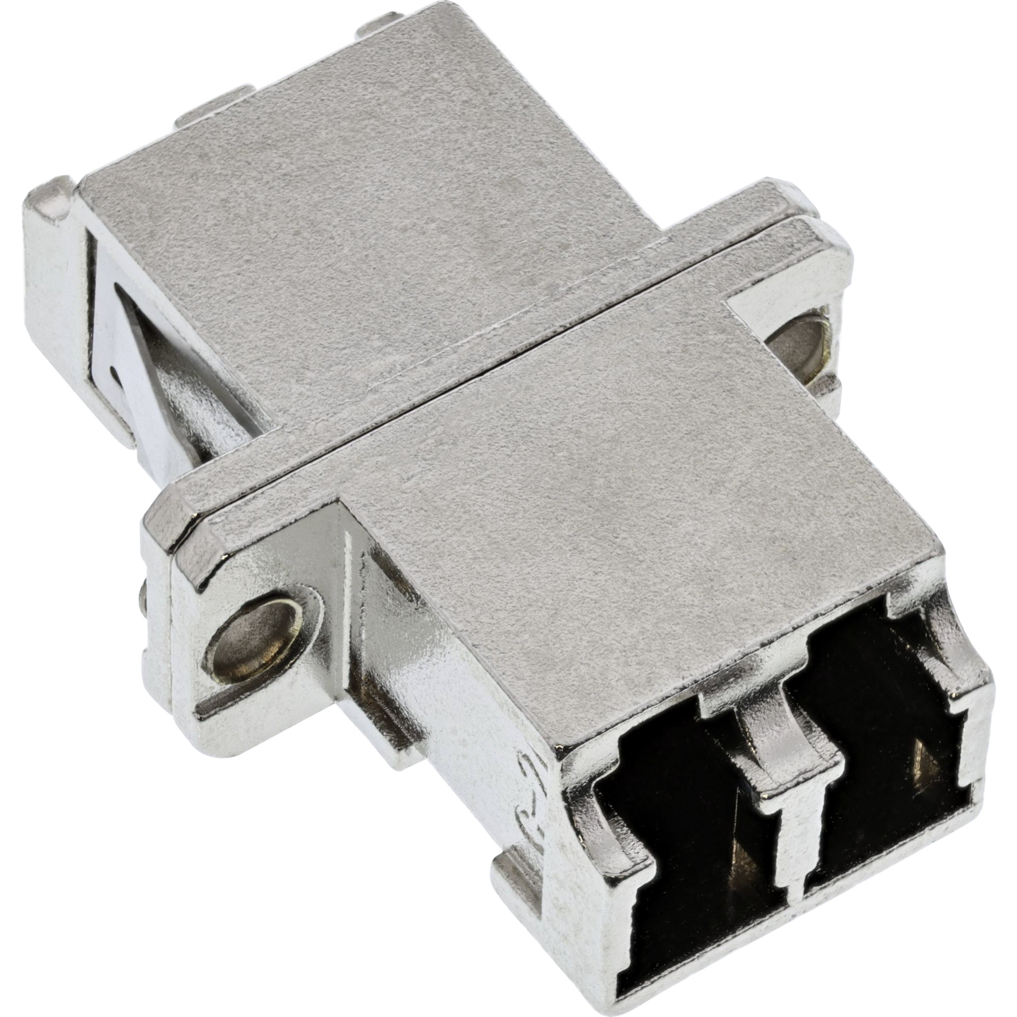 Inline® LWL Metall-Kupplung, Duplex LC/LC, singlemode, Keramik-Hülse, zum Einbau