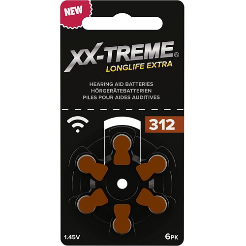 120x Typ 312 PR41 XX-Treme Hörgerätebatterien 1,45 V - Braun 120x Typ 312 PR41 XX-Treme Hörgerätebatterien 1,45 V - Braun