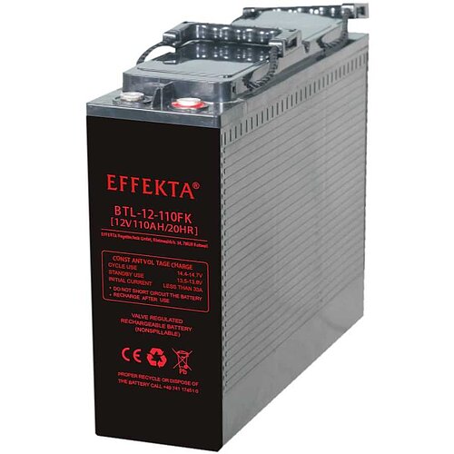 Effekta BTL12-110FK 12V 110Ah Longlife Frontterminal Effekta BTL12-110FK 12V 110Ah Longlife Frontterminal