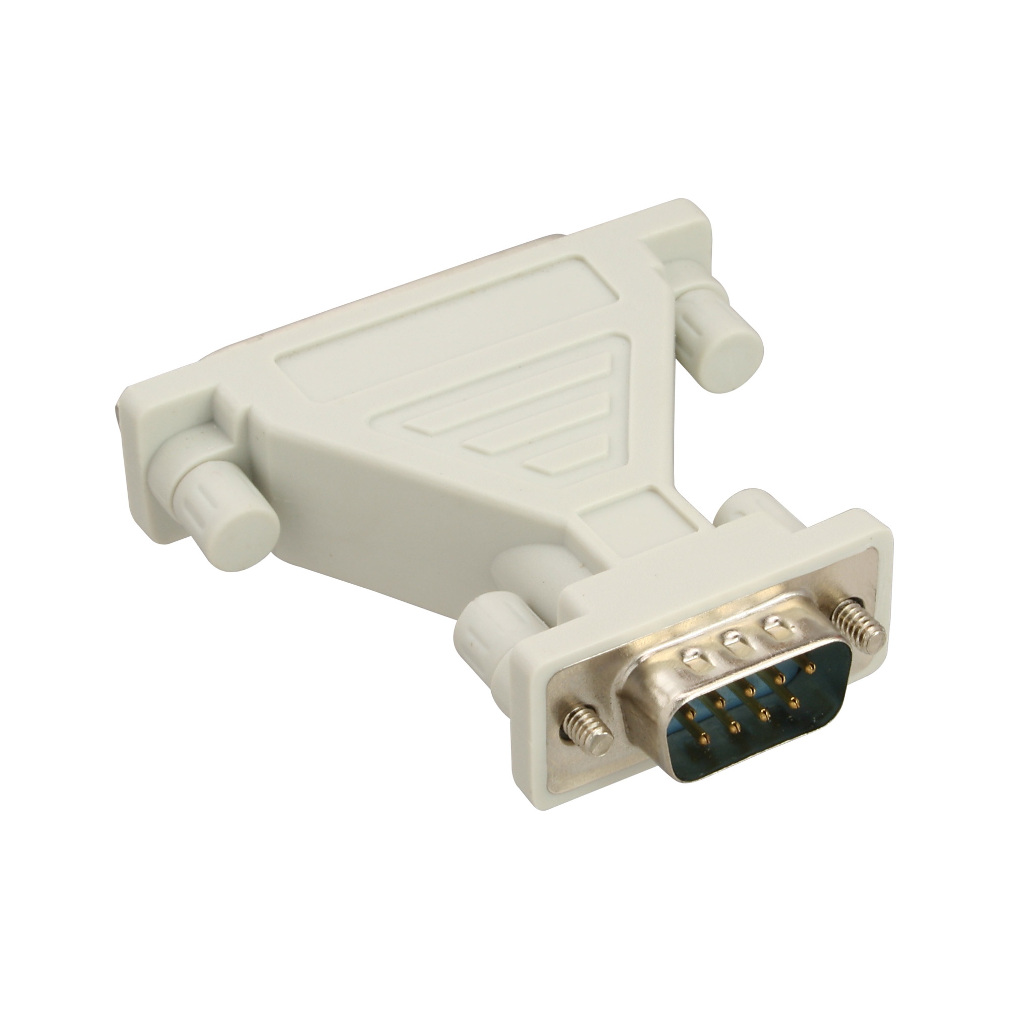 Inline® AT-Adapter, 25pol Sub D Buchse an 9pol Sub D Stecker