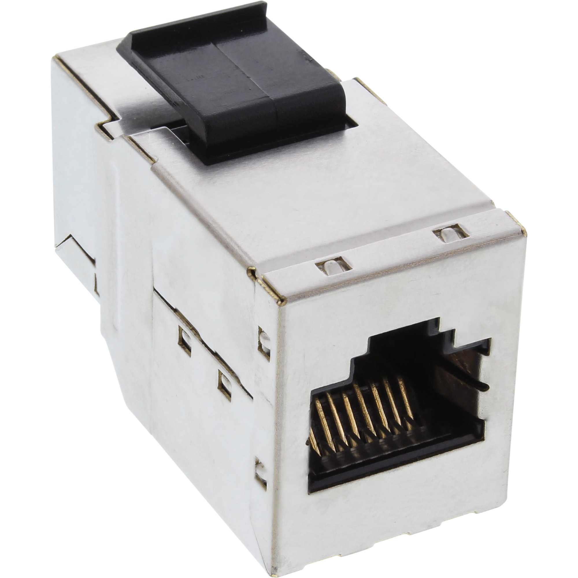 Inline® Keystone RJ45 Buchse / Buchse Einsatz, SNAP-In, Cat.6A STP