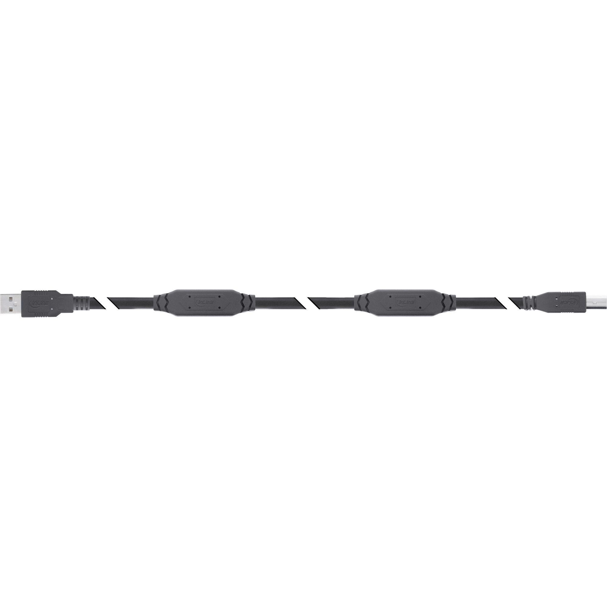 InLine® USB 2.0 Aktiv-Kabel, USB-A Stecker zu USB-B Stecker, 20m