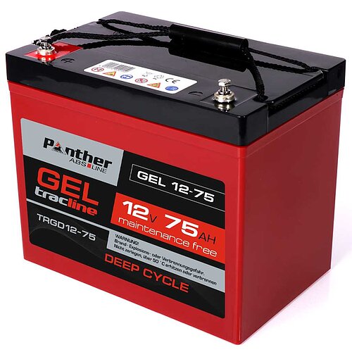 Panther tracline Gel Deep Cycle 12V 75Ah