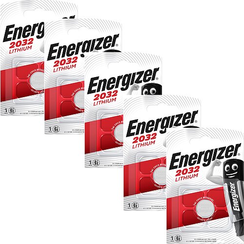 Energizer CR2032 Lithium Knopfzelle 3V Batterie - 5er Verpackung