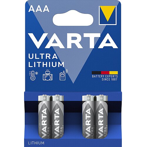 40x Varta Ultra AAA Micro FR03 Lithium Batterie 40x Varta Ultra AAA Micro FR03 Lithium Batterie