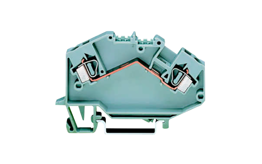 2-Leiter-Durchgangsklemme, 4mm²,  für TS  35 x 15 und 35x7,5, grau