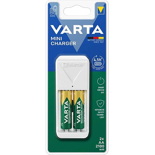 Varta 57656 101 451 Mini Charger inkl. 2x AA 56706 Varta 57656 101 451 Mini Charger inkl. 2x AA 56706