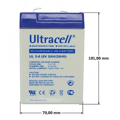 Ultracell UL5-6 6V 5Ah