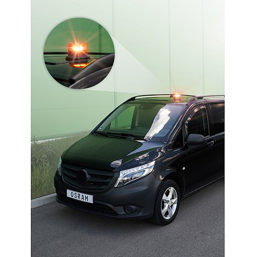 LIGHTsignal LED BEACON LIGHT 360° Rundumkennleuchte Warnlicht 12&24V 1St. OSRAM