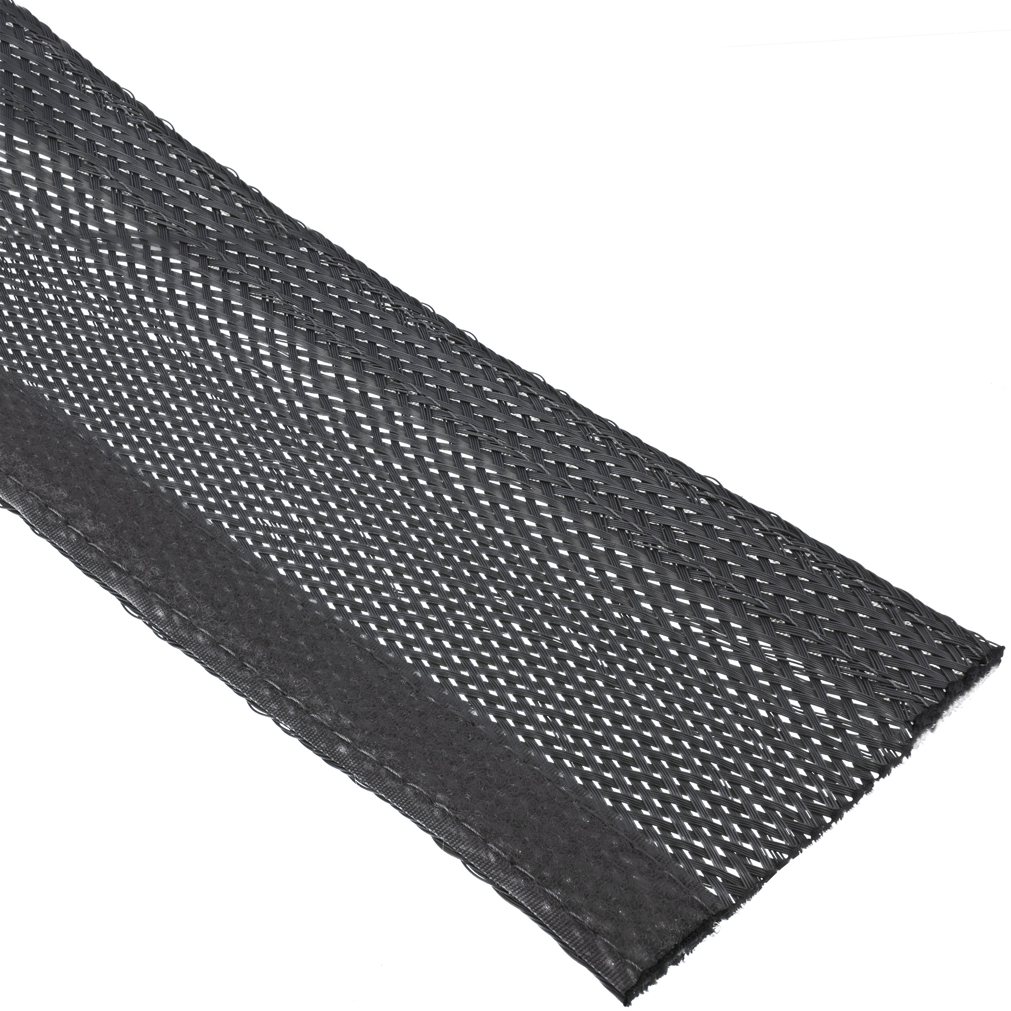 Inline® Kabelschlauch, Gewebeschlauch mit Klettverschluss, 1m x 25mm schwarz