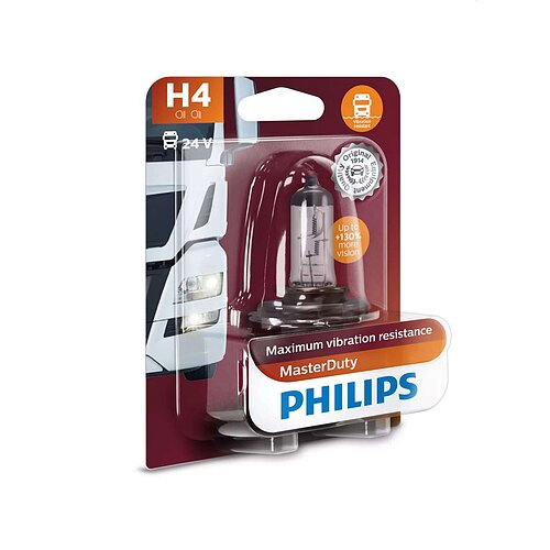 H4 24V 75/70W P43t-38 24V Halogen MasterDuty 1St Philips