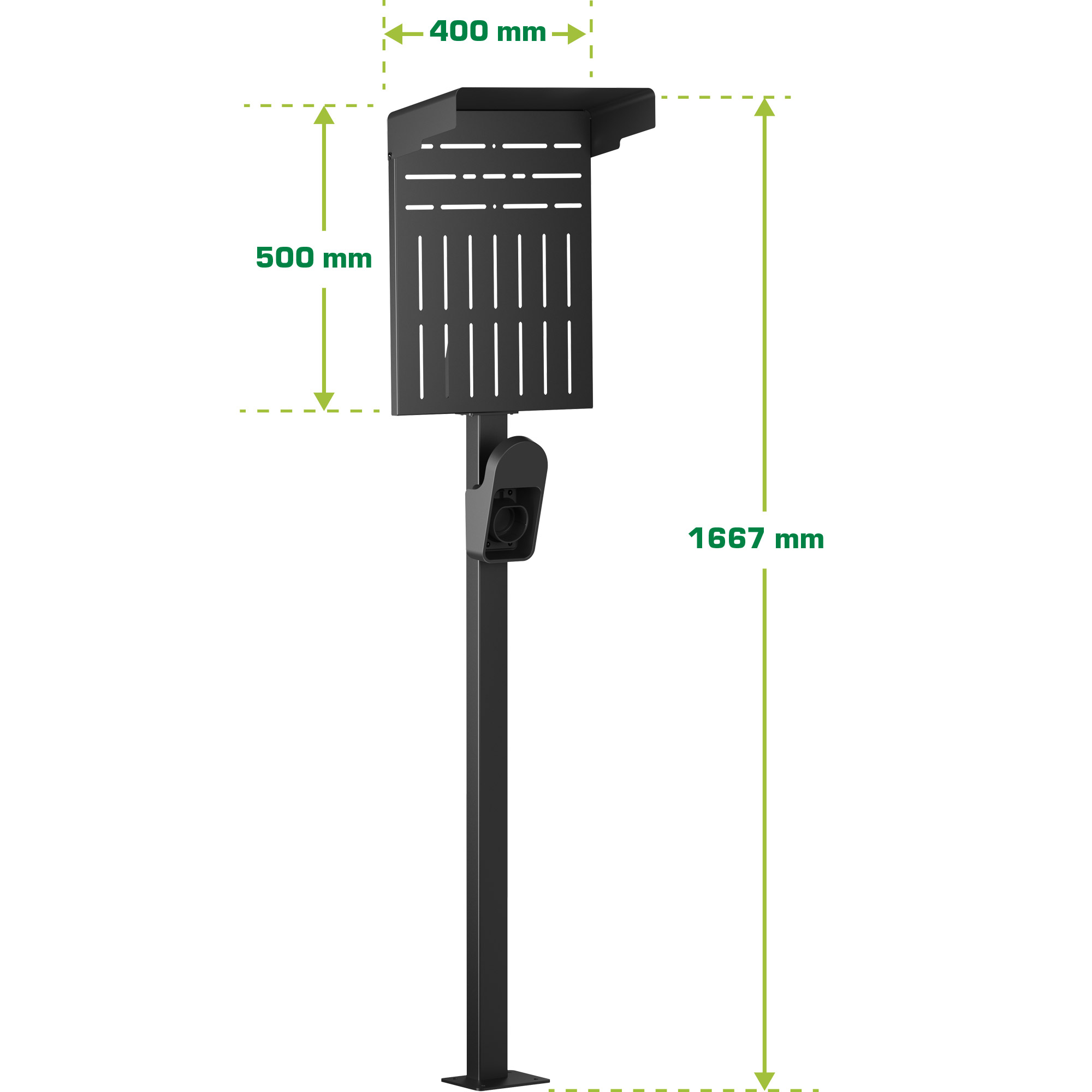 InLine® Universal Wallbox-Standfuß XL mit EV-Ladekabel Halterung, schwarz InLine® Universal Wallbox-Standfuß XL mit EV-Ladekabel Halterung, schwarz