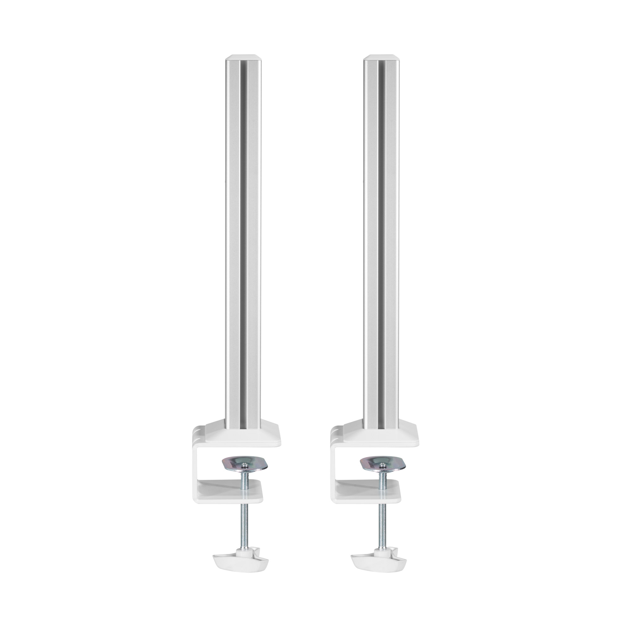 Inline® Slatwall Befestigungssäulen Aluminium, für Tischhalterung Panel, 2er Set