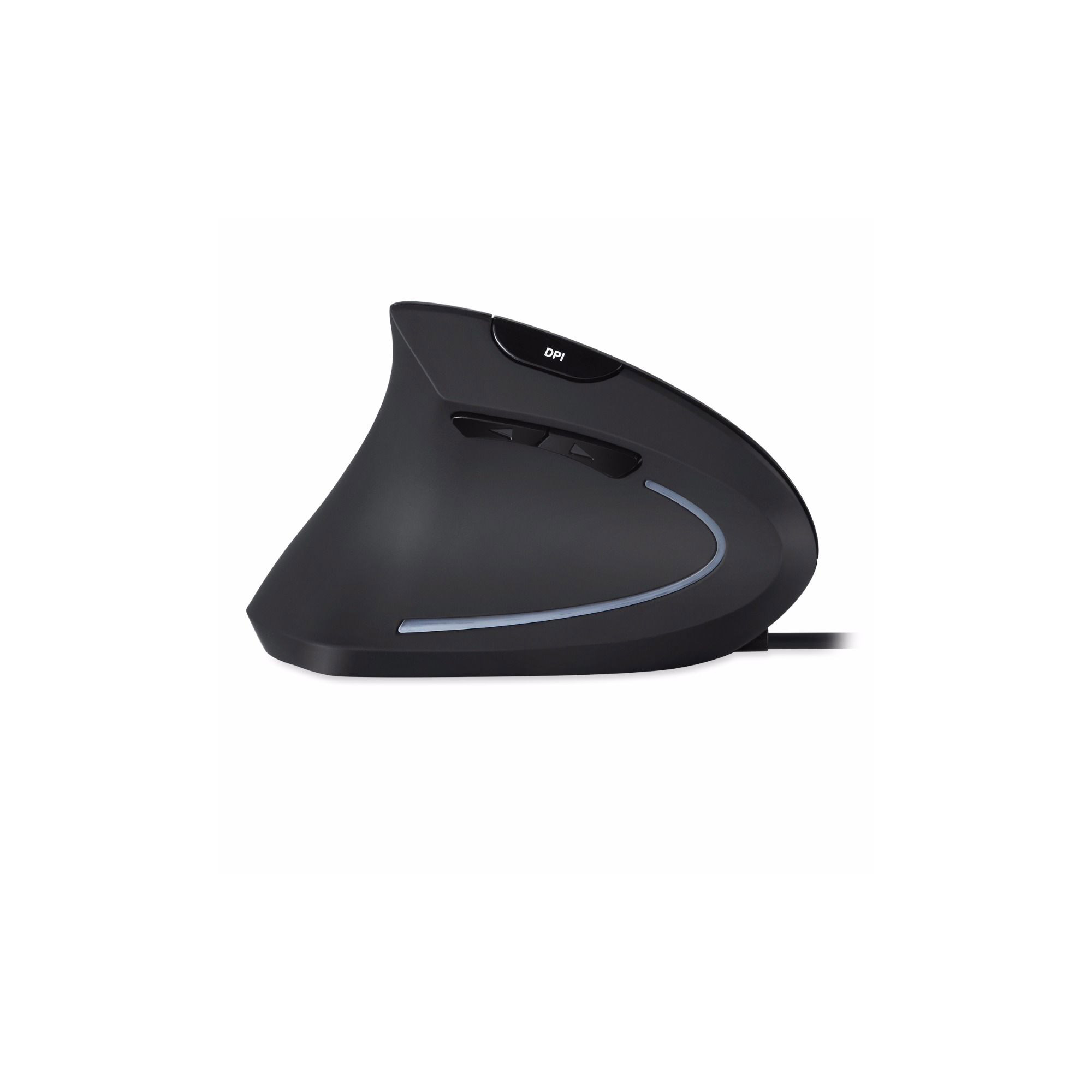 Perixx PERIMICE-513 L, ergonomische Maus, für LinksHänder, vertikal, schwarz