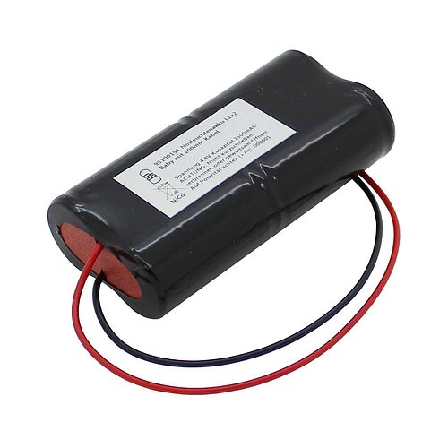 Notleuchtenakku NiCd 4,8V 2500mAh L2x2 Baby mit 200mm Kabel Notleuchtenakku NiCd 4,8V 2500mAh L2x2 Baby mit 200mm Kabel