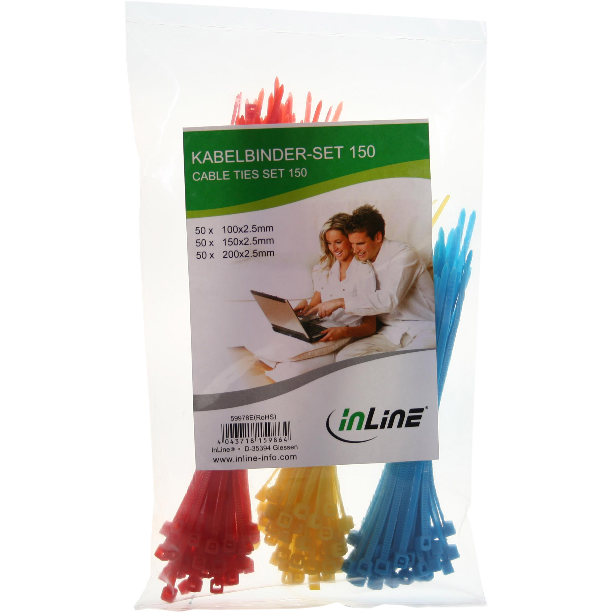 Inline® Kabelbinder-Set, 150 Stück
