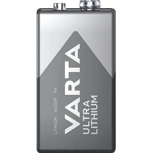 1x Varta Ultra Lithium 9V Block 6FR22 Batterie