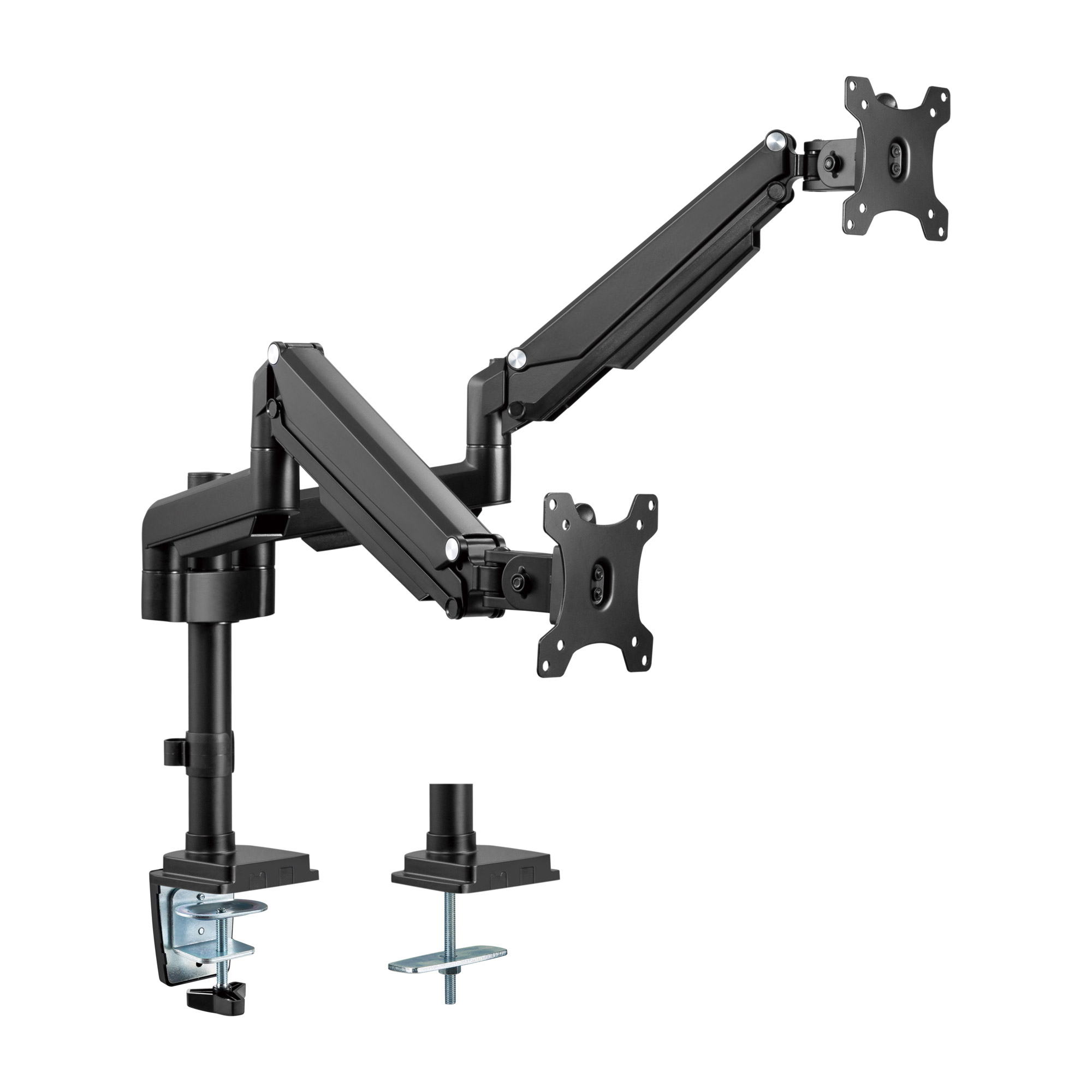 Inline® Tischhalterung mit Lifter, für zwei Monitore bis 82cm (32"), 9kg
