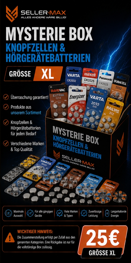 Mystery-Box-XL Knopfzellen Mystery-Box-XL Knopfzellen