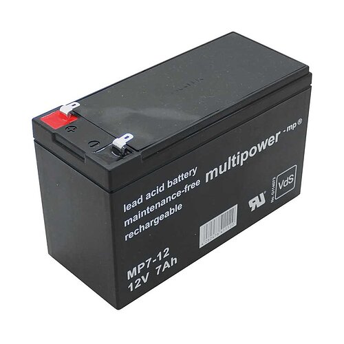 Multipower MP7-12 AGM 12V 7,0Ah - 4,8mm Faston Multipower MP7-12 AGM 12V 7,0Ah - 4,8mm Faston